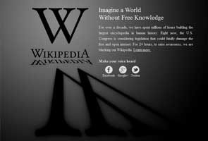 Wikipedia, Google protest internet bills  