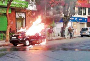 Car bursts into flames in Pune; owner rescued 