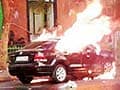 Car bursts into flames in Pune; owner rescued
