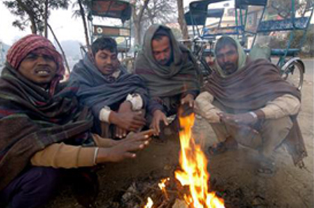 Icy winds add to winter chill in Delhi