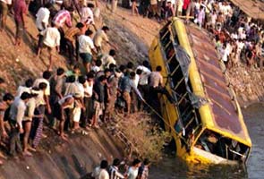 School bus carrying 45 students falls into canal in Andhra Pradesh, four dead