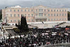 Thousands protest austerity measures in Greece