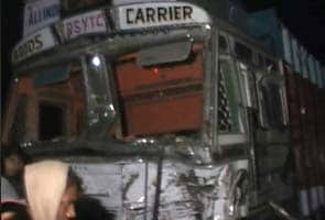 18 killed, 24 injured in bus-truck collision