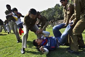 Tibetans clash with police outside Chinese embassy in Delhi