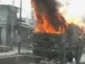 Angry mob set Army truck on fire in Anantnag