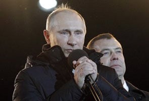  Tearful Putin claims victory in Russia election
