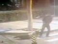 Caught on CCTV:  Thief attacks woman till cops intervene