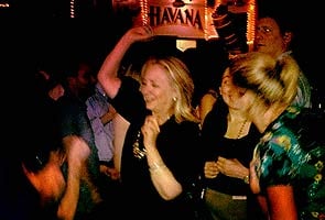 Hillary Clinton parties in Colombia nightclub