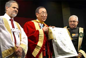 Ban Ki-moon says that he feels at home in India