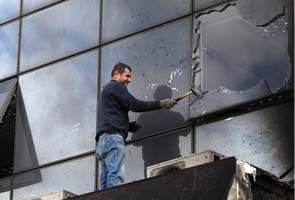 Government building gutted by arson attack in Greece