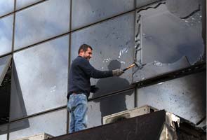 Government building gutted in arson in Athens