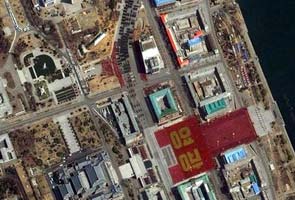 Massive North Korean parade visible from space