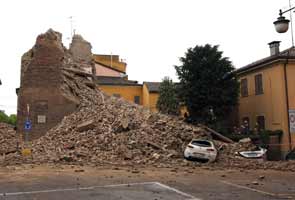 At least six dead, 50 injured in northern Italy quake