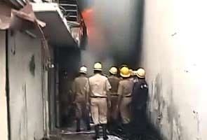 Fire at a factory in Delhi's Mayapuri area