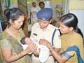 Woman delivers baby boy in train