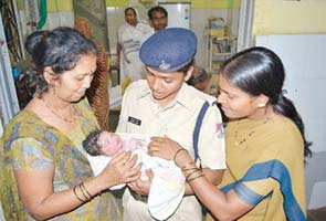 Woman delivers baby boy in train
