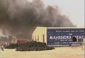 Tyre warehouse gutted in fire