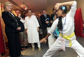 Clinton impressed by the confidence of Bihar's karate girl