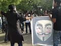 'Anonymous' protests in Delhi against Internet censorship