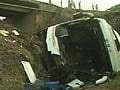 At least 32 killed as tourist bus from Hyderabad to Shirdi falls off bridge