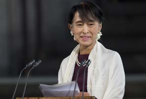 Aung San Suu Kyi makes historic speech to British parliament 