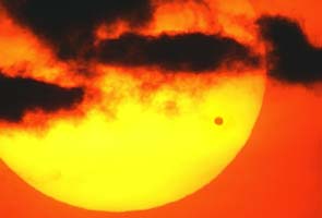 That dot slowly moving across the Sun? It's Venus
