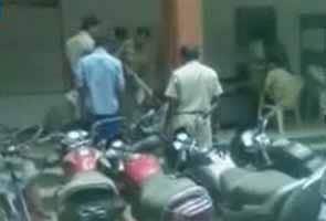 Policemen caught on camera beating traffic offender with belts