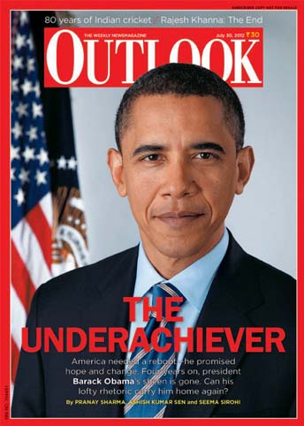 Who's the under-achiever now? Outlook magazine gives Obama the title