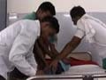 Sweeper gives patient stitches, ward boy handles injections