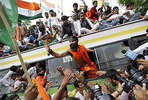 Baba Ramdev arrested after Delhi Police stops his march to Parliament