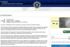 Online scammers using 'FBI message' to demand money