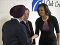 Michelle Obama meets Sikh shooting victims' families