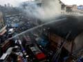 Fire near Manish market in Mumbai; one fireman injured