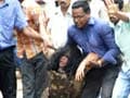 Clashes outside Odisha assembly: Protestors thrash woman cop