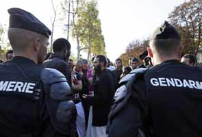 Protest against anti-Islam film in Paris outside US embassy