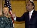 Hillary Clinton meets Pakistani president Zardari