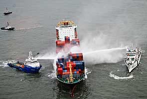 Fire on ship off Mumbai coast contained, crew rescued