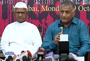 Highlights: Anna Hazare, former Army Chief General VK Singh target Govt