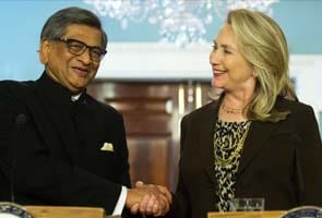 SM Krishna to meet Hillary Clinton today; hike in visa fee on agenda