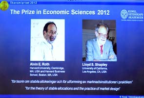 US duo of Alvin Roth and Lloyd Shapley win Nobel Economics Prize