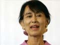 Myanmar's Suu Kyi hails democracy, as ends US trip