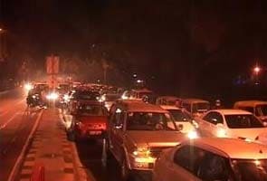 On Diwali weekend, massive traffic jams across Delhi