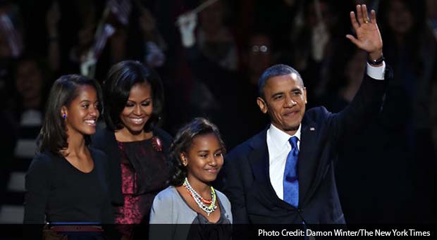 Barack Obama's night. 'We have fought our way back,' he said