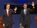 Barack Obama and Mitt Romney tied three days before election