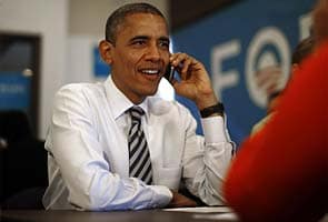 Barack Obama welcomes victory online 