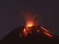 Ecuador volcano spews lava, ash