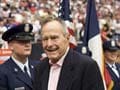 George H W Bush stable after weekend in hospital