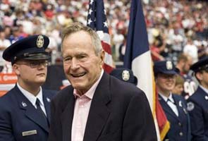 George H W Bush stable after weekend in hospital