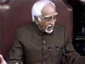 Shouting MPs provoke strong reprimand from Rajya Sabha chairman Hamid Ansari
