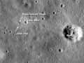 Below surface, moon is a battered, cracked heap